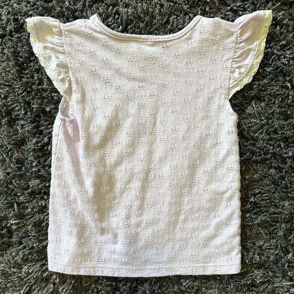 Little Lass Floral Overall Skort with Tshirt and Sunglasses, size 5 - Picture 4 of 8